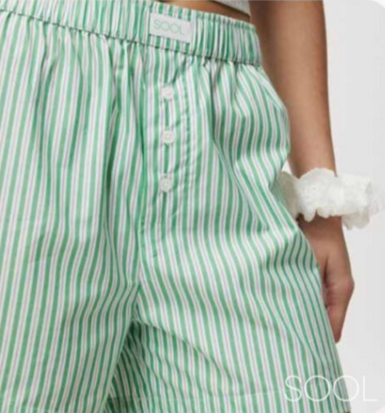 Candy Stripe Cotton Pyjama Set